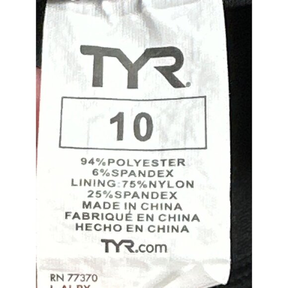 TYR Womens Size 10 Blue V-Neck Sheath Swim Dress With Wireless Padded Top - Picture 7 of 8